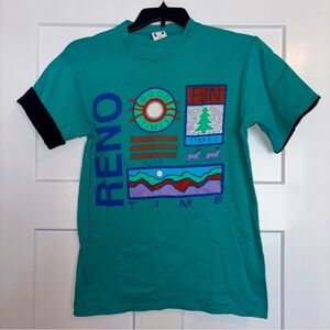 Vtg 90s Wellington Apparel Reno Nevada tshirt Medium